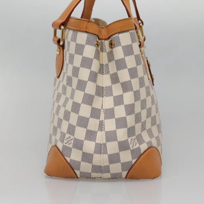 Louis Vuitton Hampstead, White, Canvas, tote