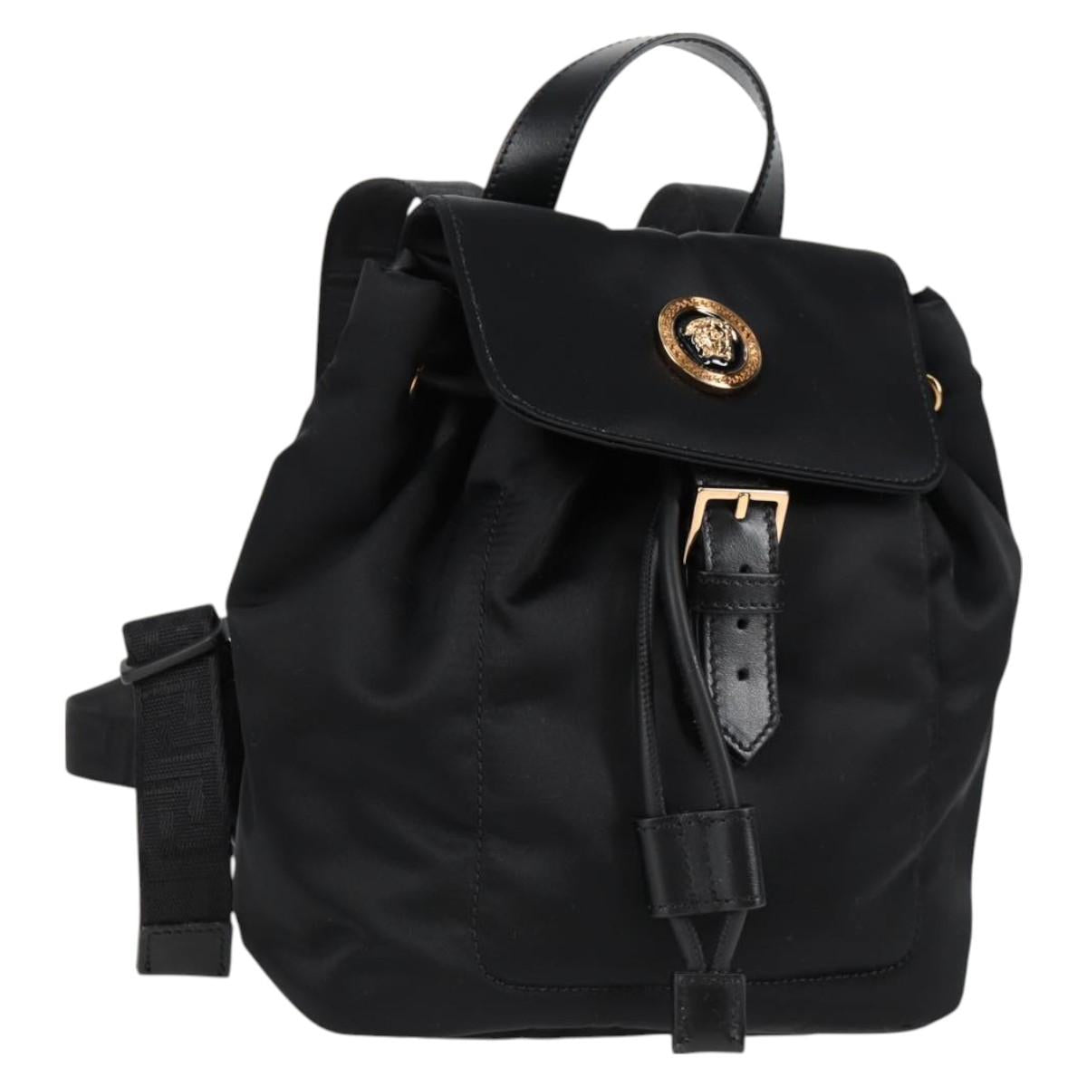 Versace Medusa, Black, NYLON, backpack