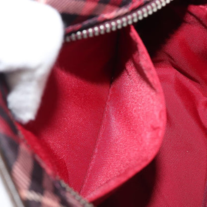 Burberry Nova Check Blue Label Nylon, Burgundy, Nylon, Shoulder Bag