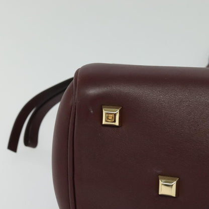 Salvatore Ferragamo Studio, Burgundy, Leather, handbag
