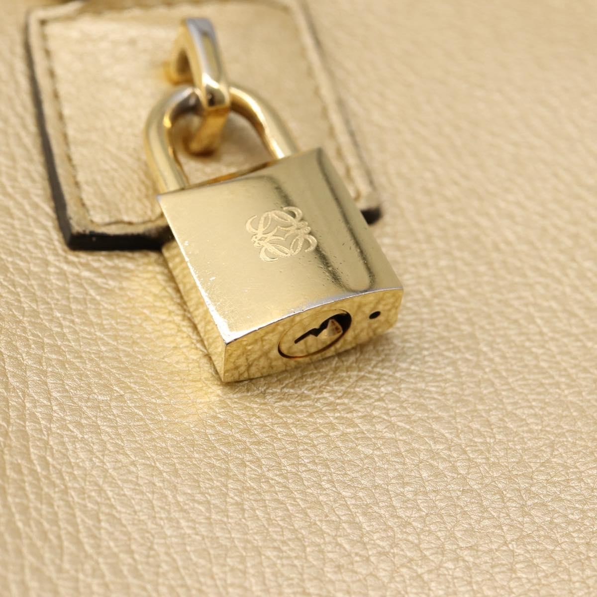 Loewe Amazona Leather, Gold, Leather, Handbag