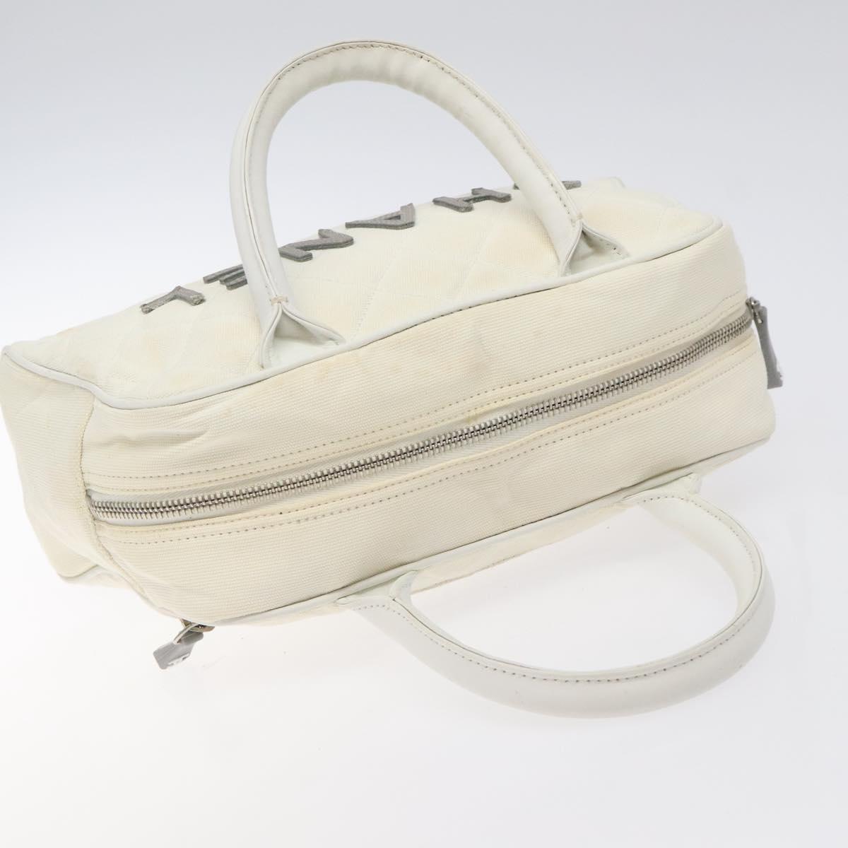 Chanel Chanel, White, Canvas, handbag