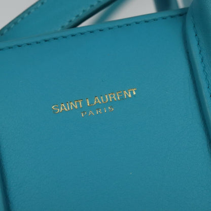 Yves Saint Laurent, Blue, Leather, handbag