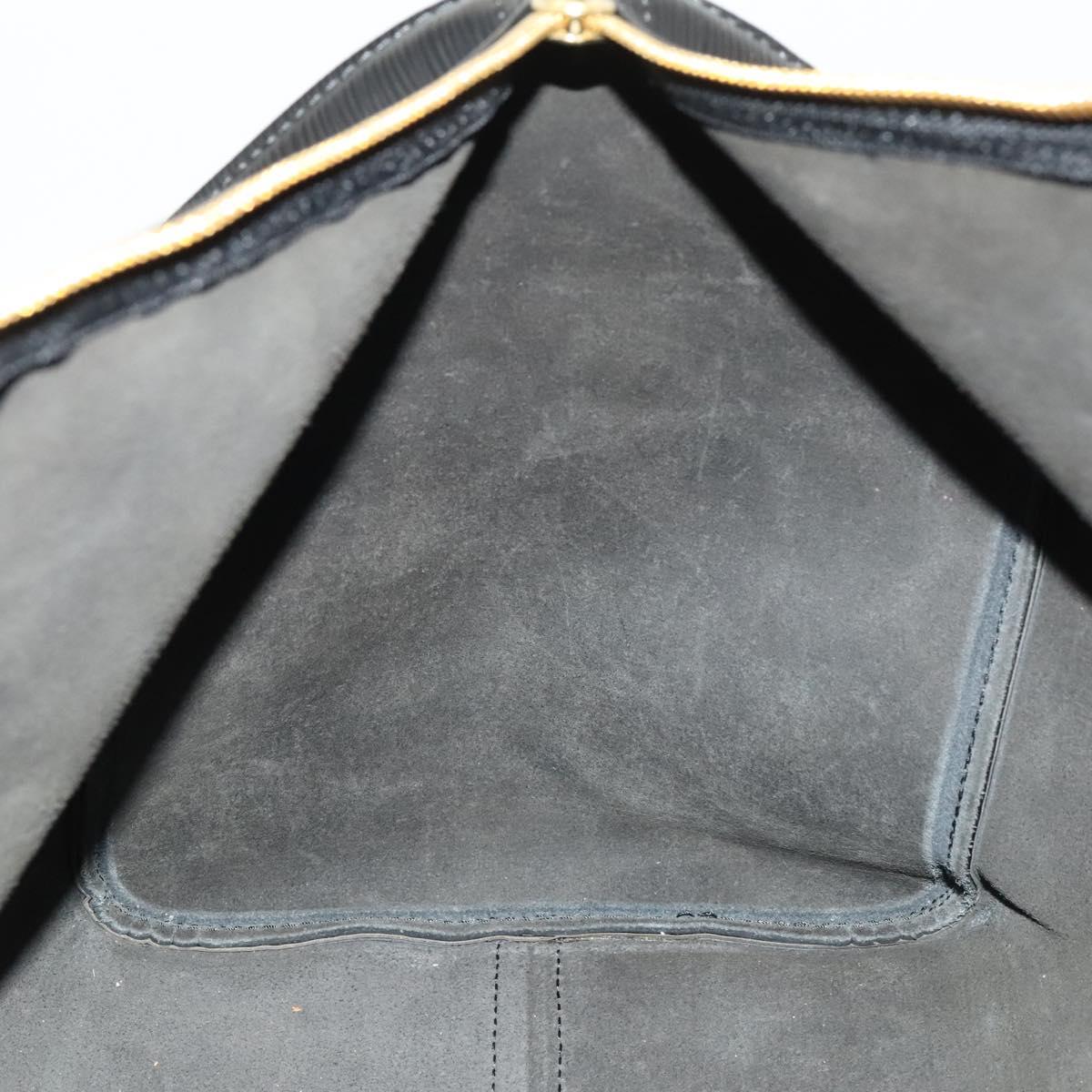 Louis Vuitton Keepall 50, Black, Leather, travel