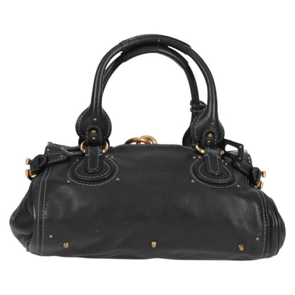 Chloé Paddington, Black, Leather, handbag