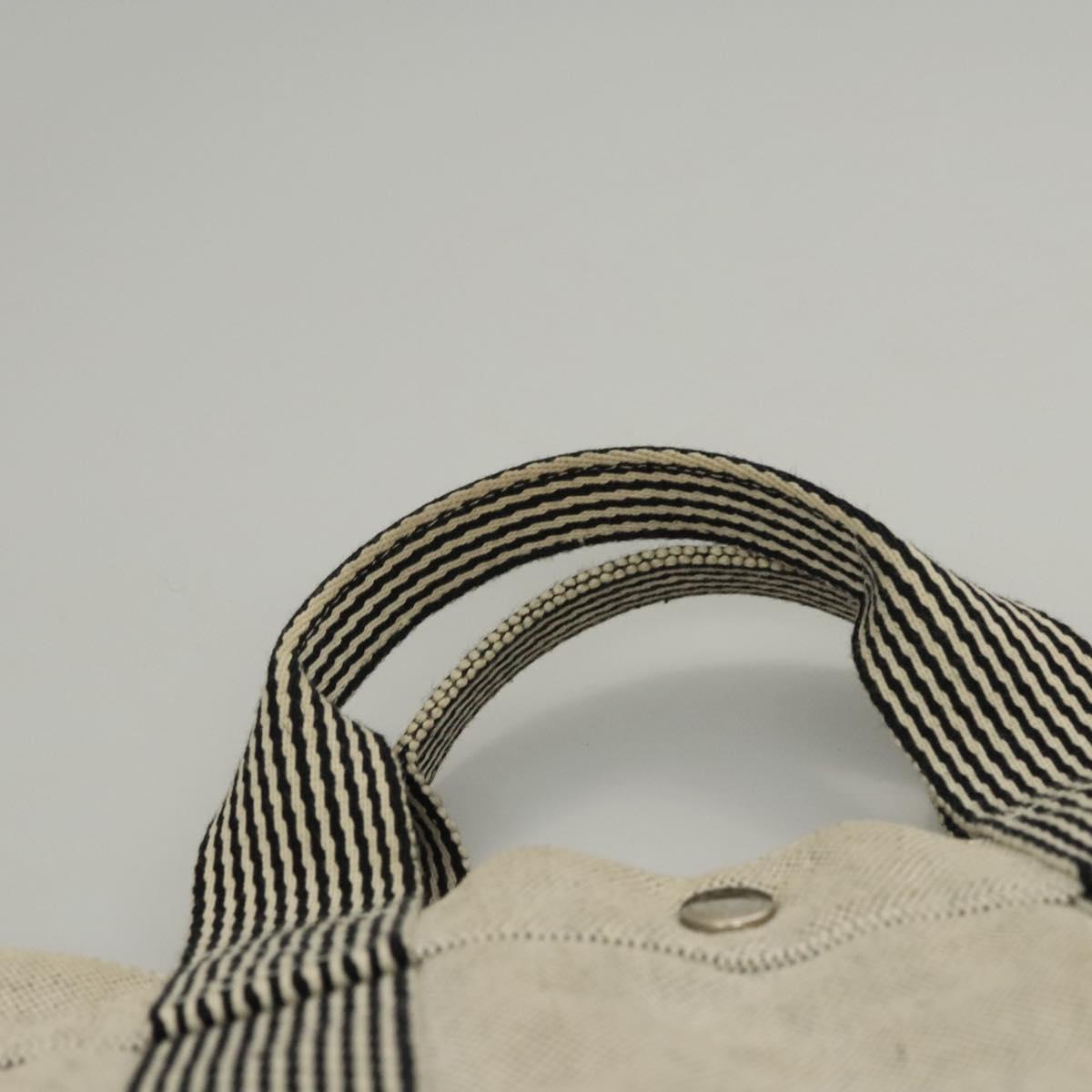 Hermès Fourre tout, Grey, Canvas, handbag