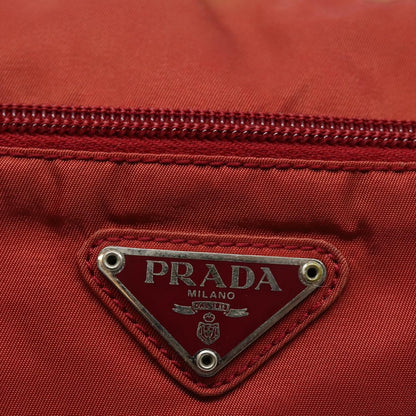 Prada Tessuto, Red, Canvas, shoulder
