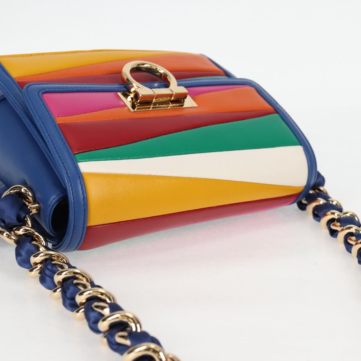 Salvatore Ferragamo Gancini, Multicolour, Leather, clutch