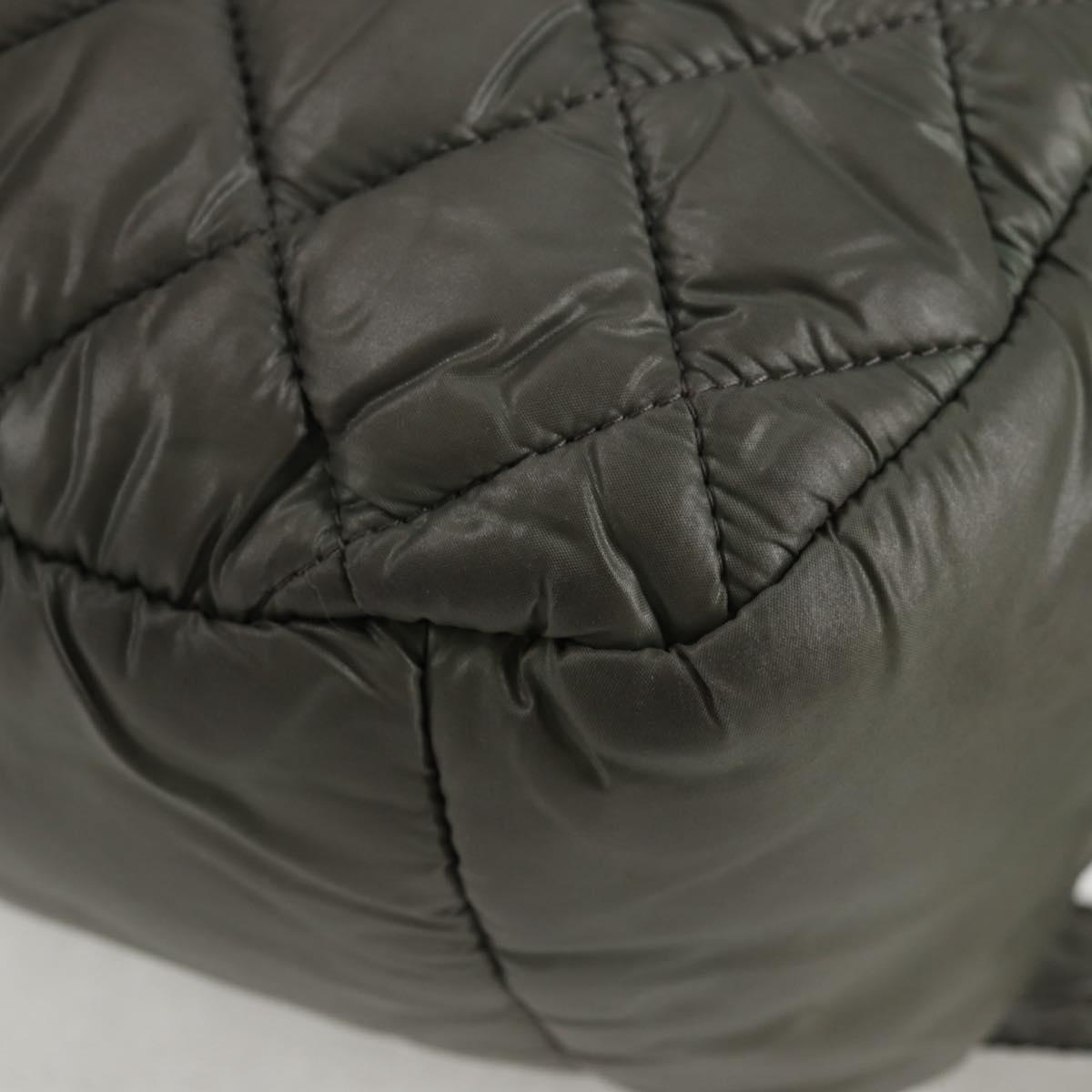 Chanel Coco Cocoon, Khaki, NYLON, shoulder