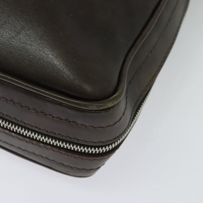 Louis Vuitton Bequia, Brown, Leather, handbag