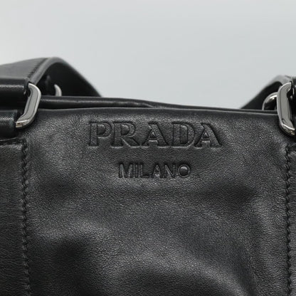 Prada, Black, Leather, tote