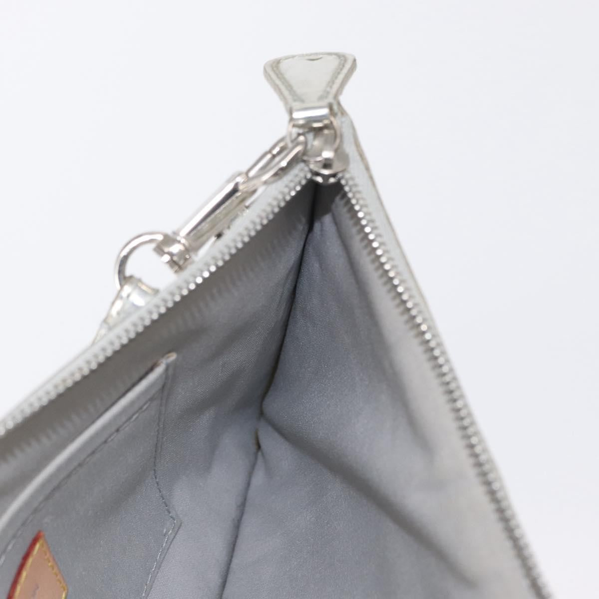 Louis Vuitton Pochette Clutch Monogram Miroir PVC, Silver, PVC, Clutch
