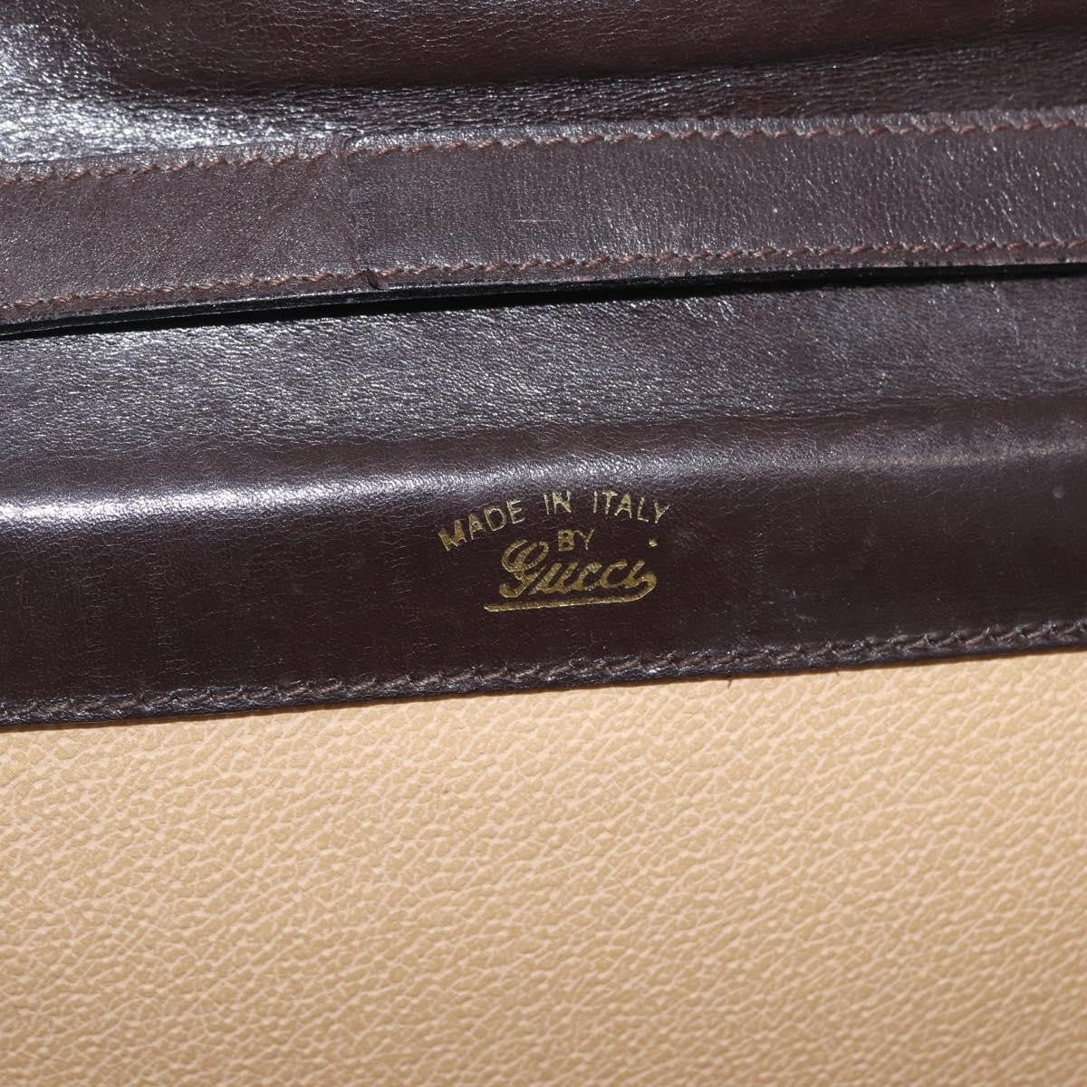 Gucci Vintage Web Sherry Line Suede, Brown, Suede, Handbag