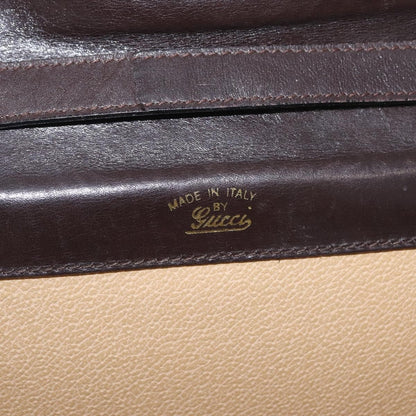 Gucci Vintage Web Sherry Line Suede, Brown, Suede, Handbag