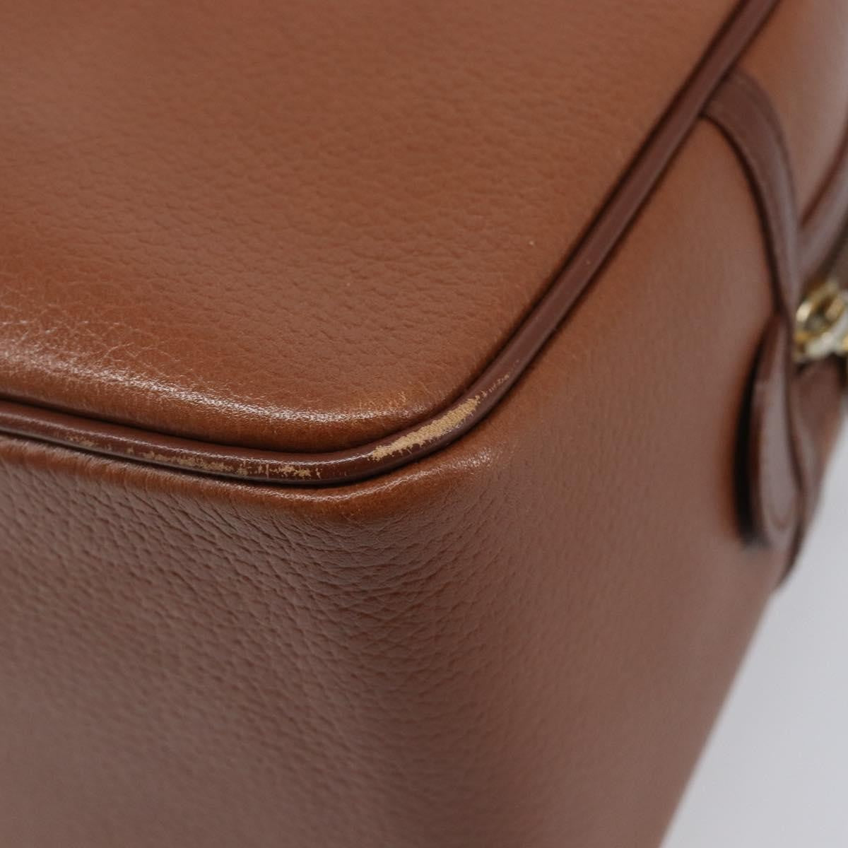 Burberry Vintage Boston Leather, Brown, Leather, Handbag