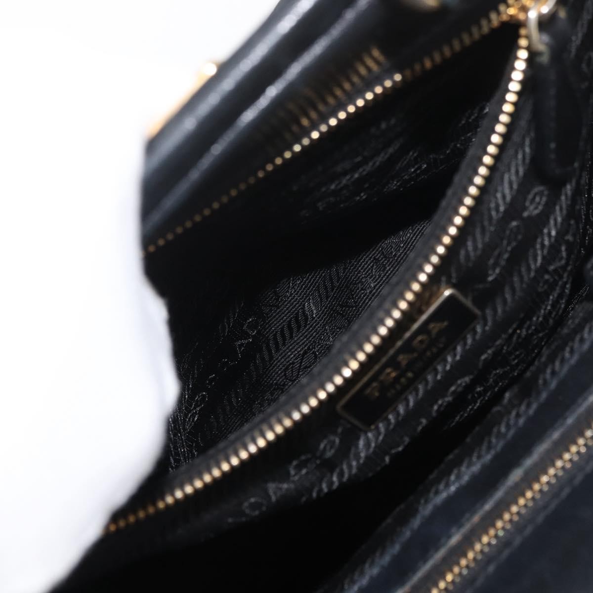 Prada Tote Leather, Black, Leather, Tote Bag