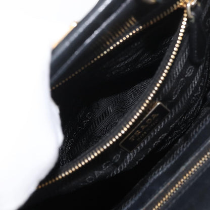 Prada Tote Leather, Black, Leather, Tote Bag