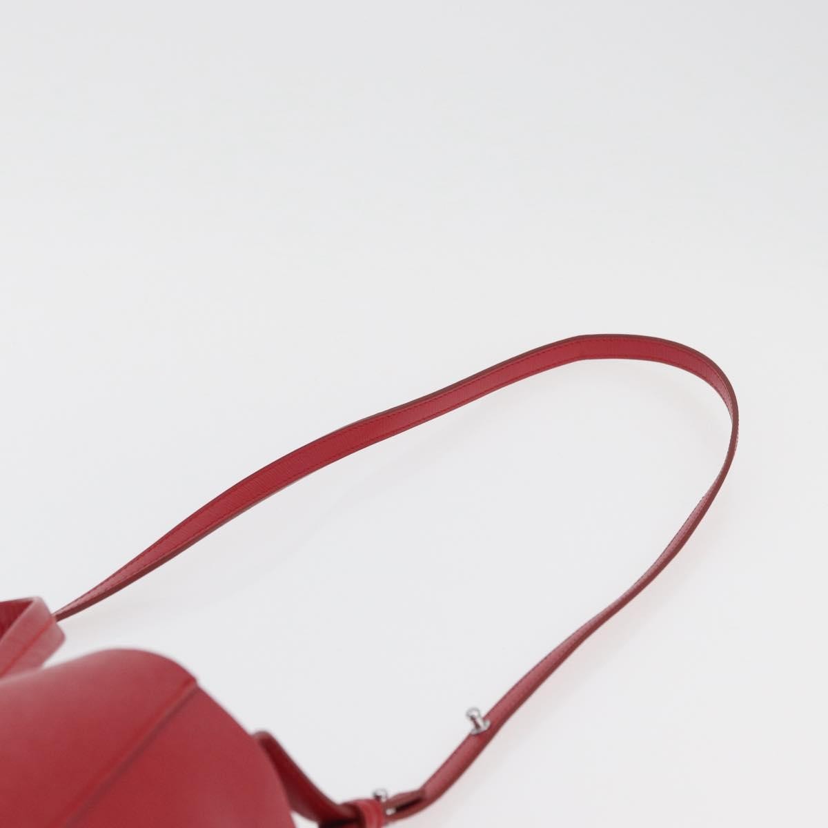 Celine Vertical Cabas Leather, Red, Leather, Tote Bag