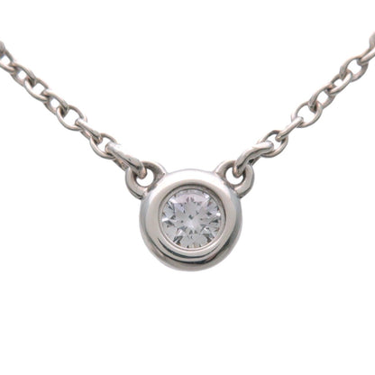 Tiffany & Co. Elsa Peretti Diamonds By The Yard Pendant Sterling Silver with Diamond, Silver, Sterling Silver, Necklace