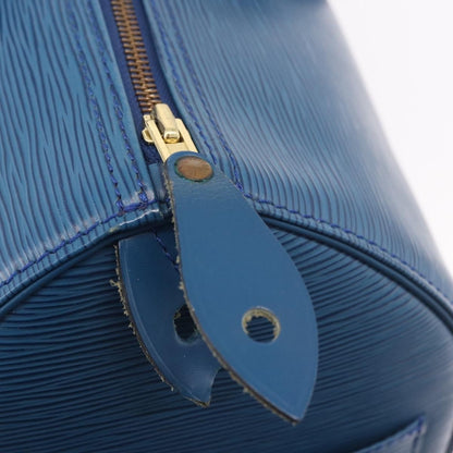 Louis Vuitton Speedy Epi Leather, Blue, Leather, Handbag
