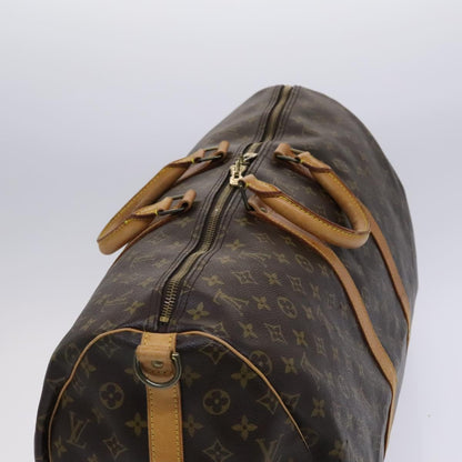 Louis Vuitton Keepall Bandouliere 55, Brown, Canvas, travel