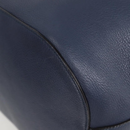 Gucci Bamboo, Blue, Leather, handbag