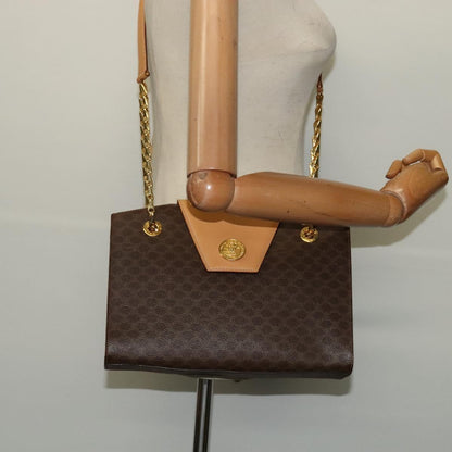 Céline Macadam, Brown, Canvas, shoulder