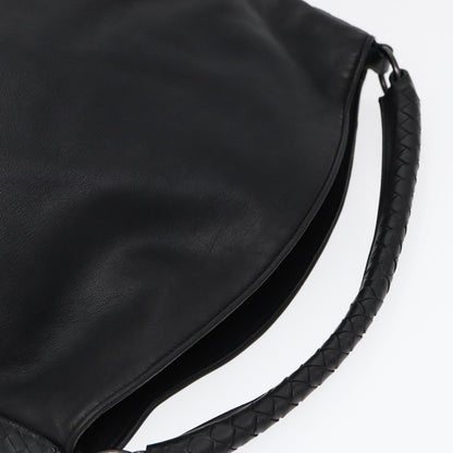 Bottega Veneta Intrecciato, Black, Leather, shoulder