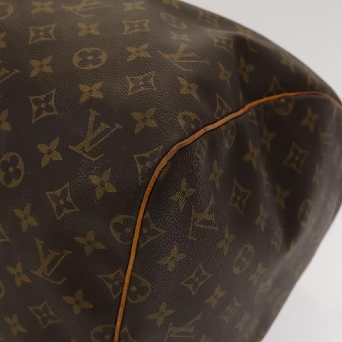 Louis Vuitton Keepall 55, Brown, Canvas, travel