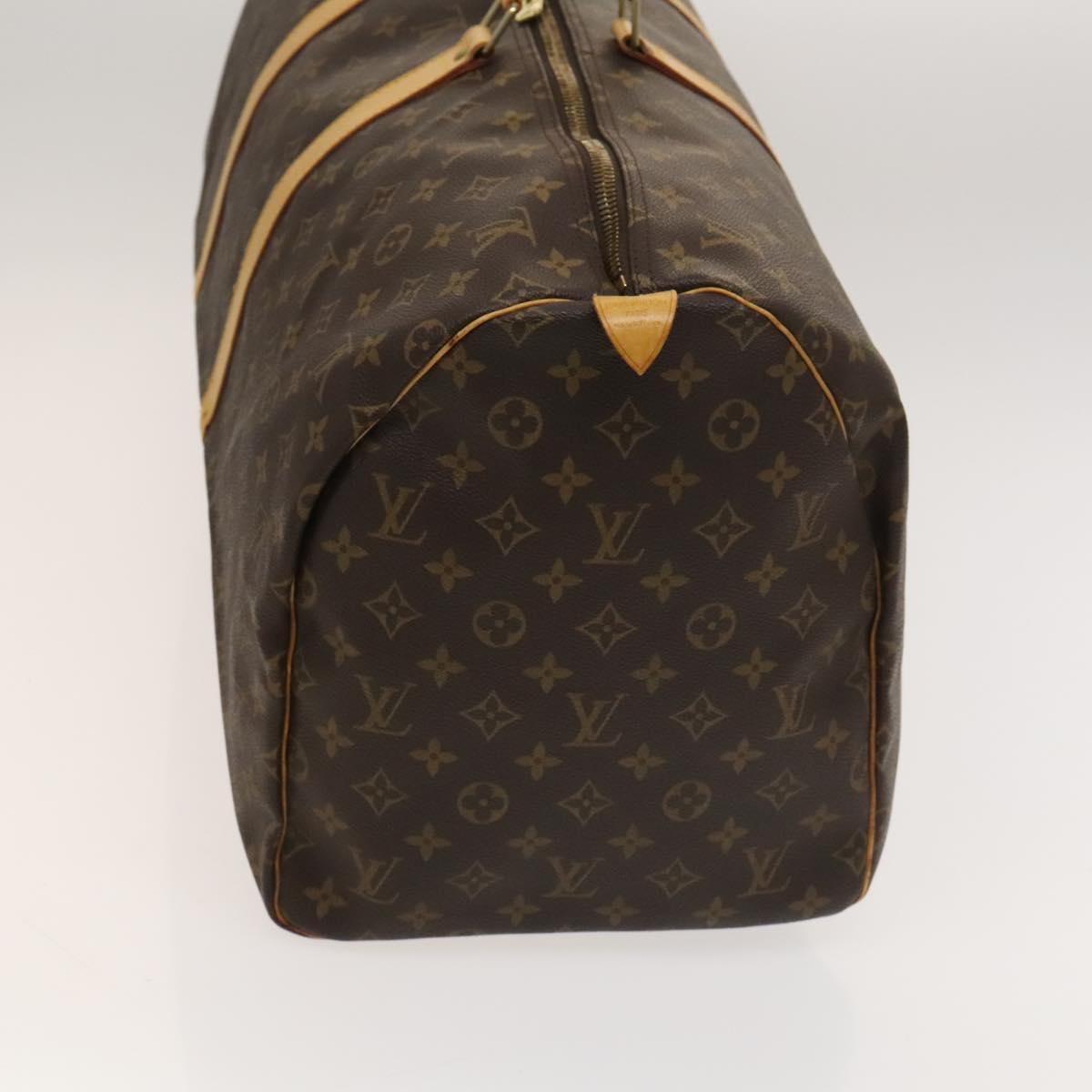Louis Vuitton Keepall 55, Brown, Canvas, travel