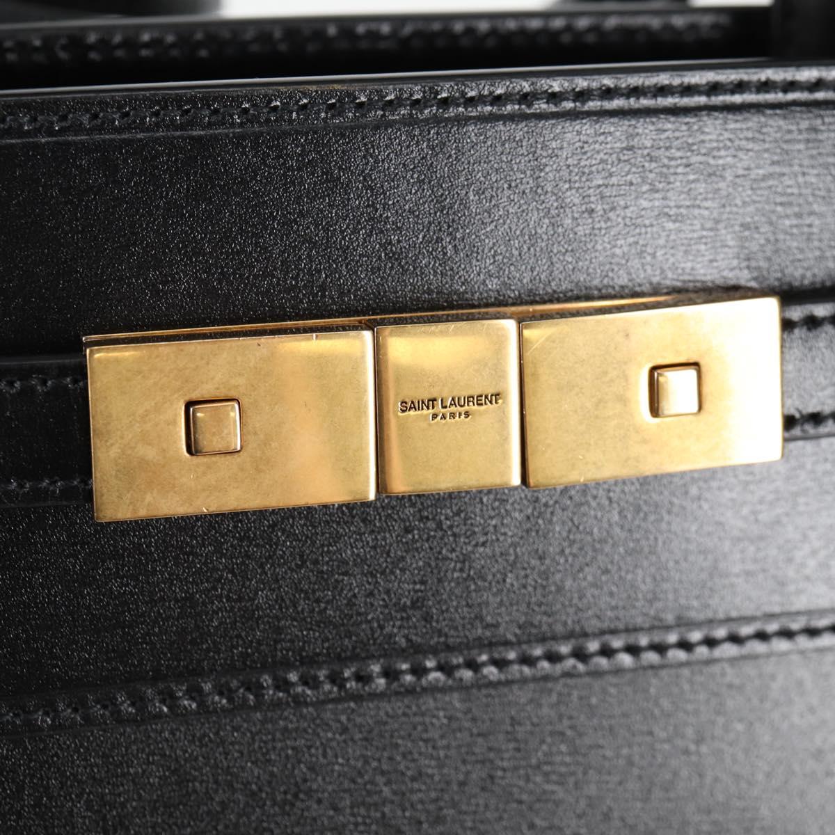 Saint Laurent Manhattan, Black, Leather, handbag