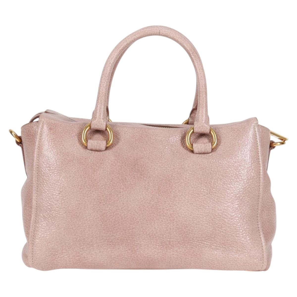 Prada Vitello, Pink, Leather, handbag