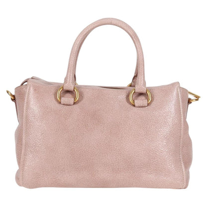 Prada Vitello, Pink, Leather, handbag