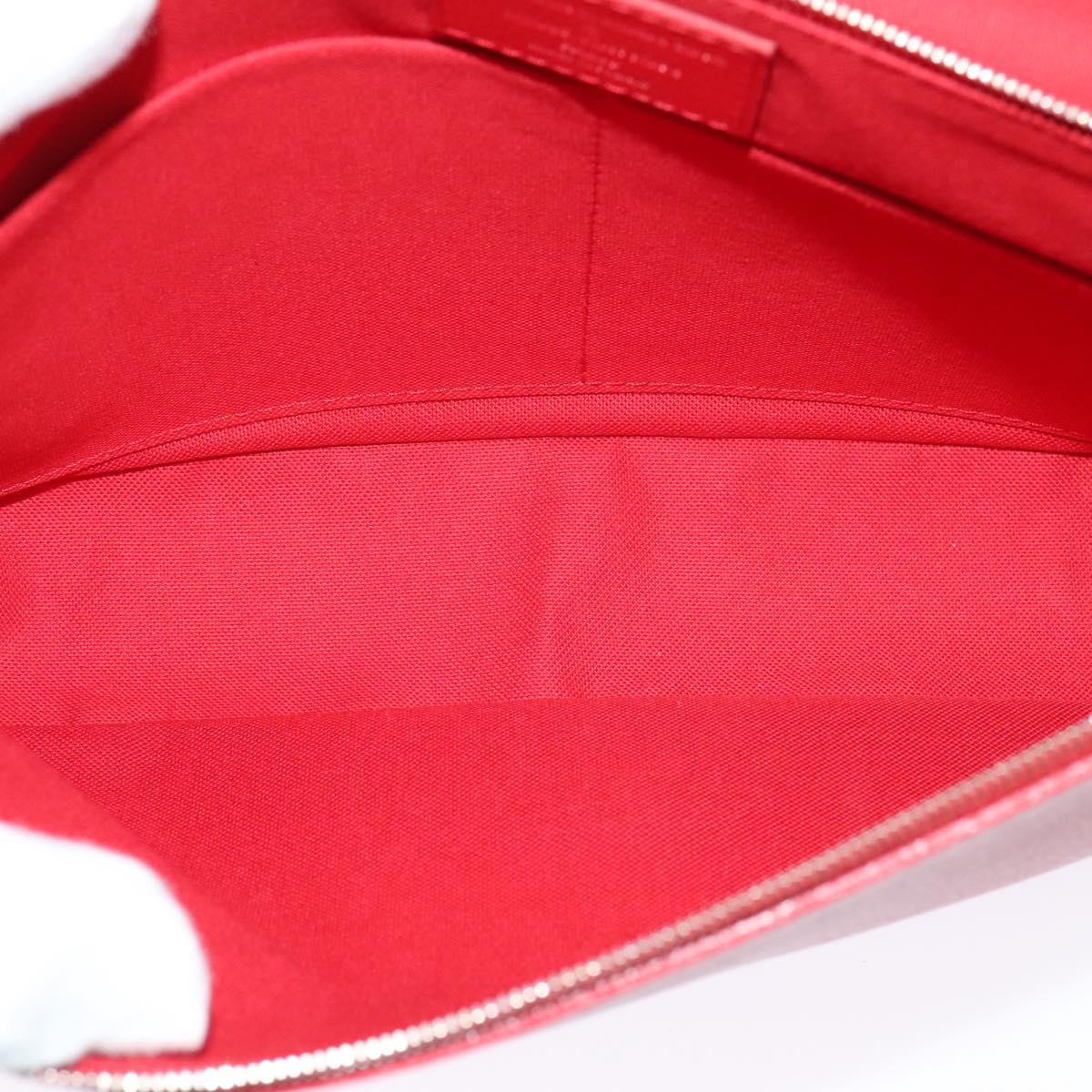 Louis Vuitton Parnassea, Red, Leather, shoulder