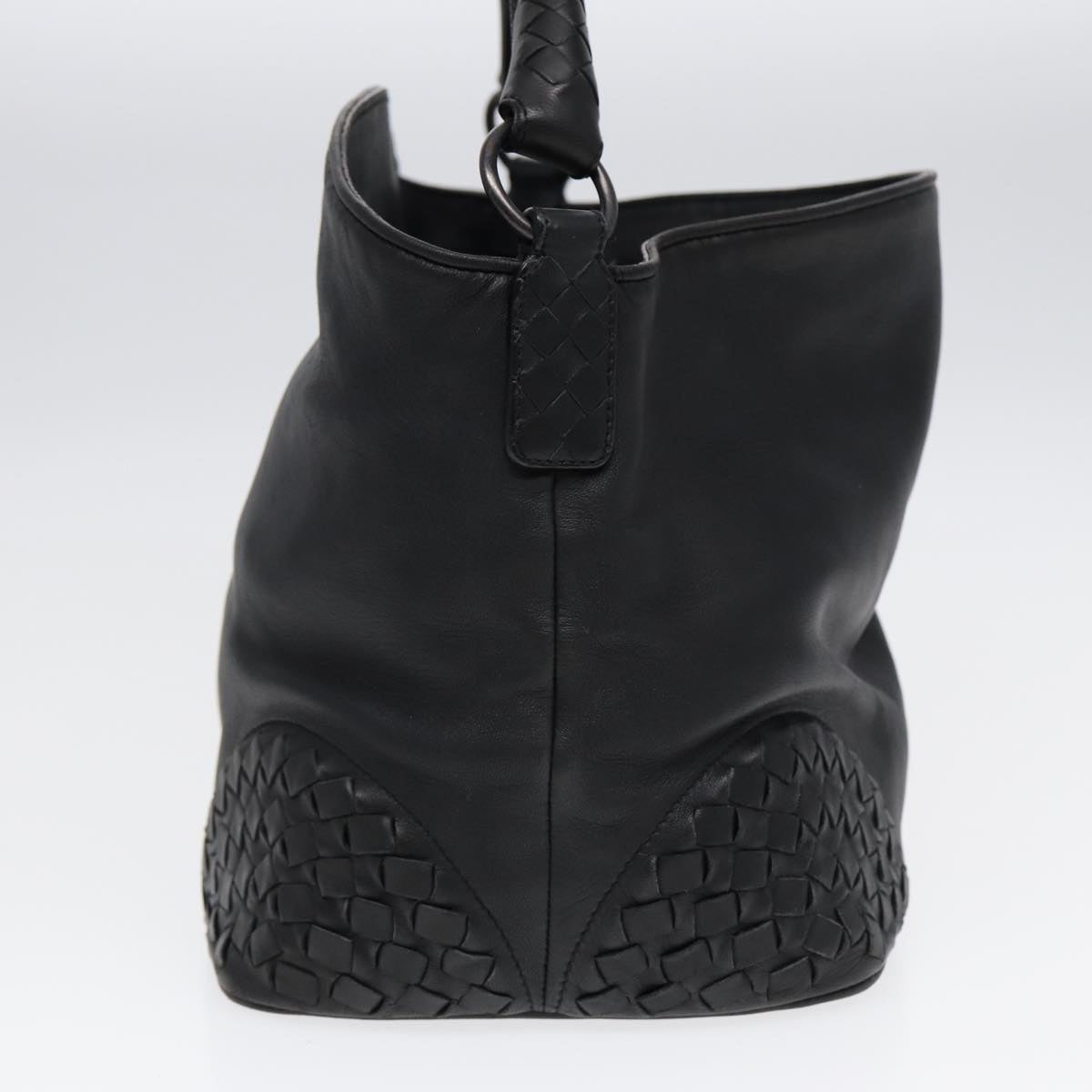 Bottega Veneta Intrecciato, Black, Leather, shoulder
