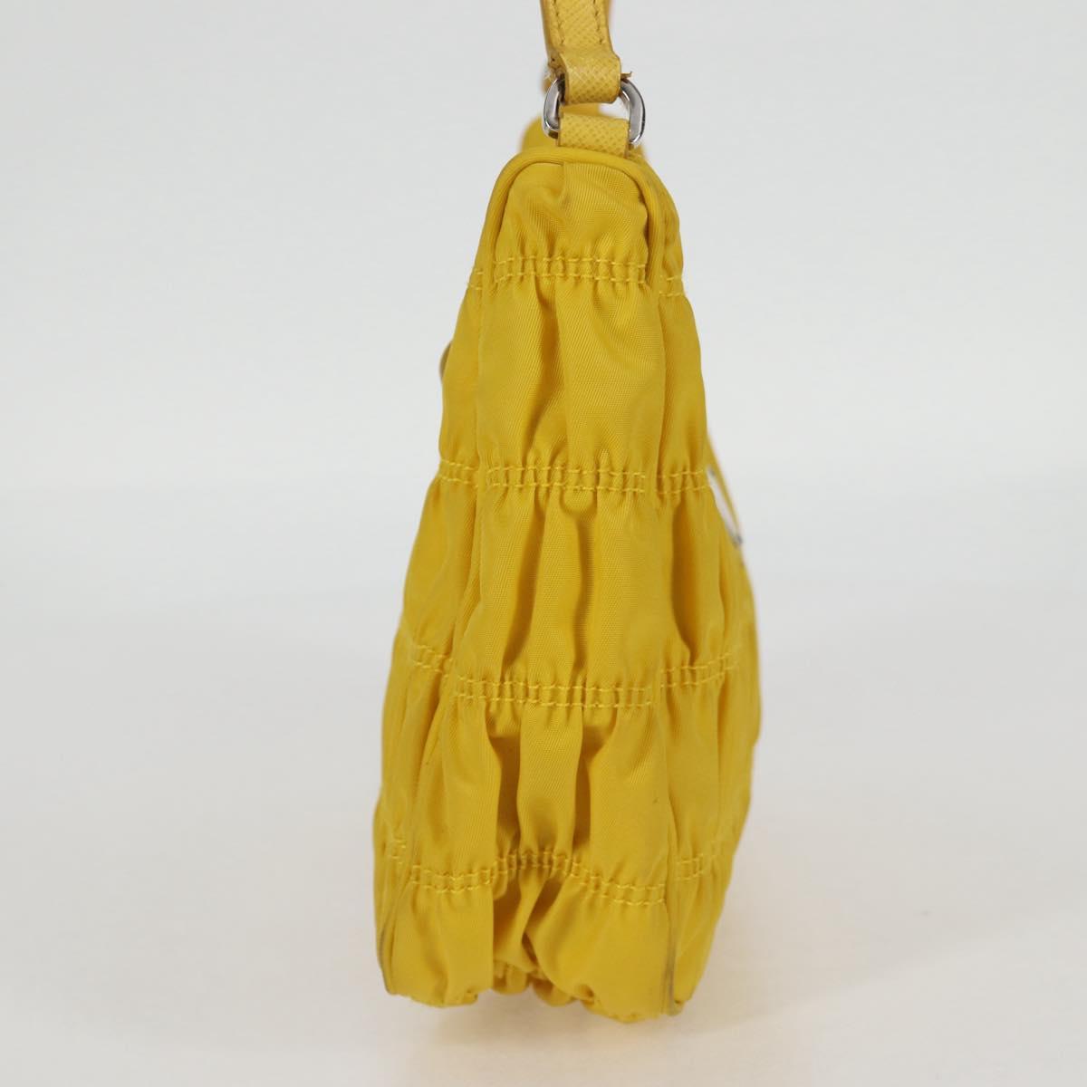 Prada Re-Nylon, Yellow, NYLON, clutch