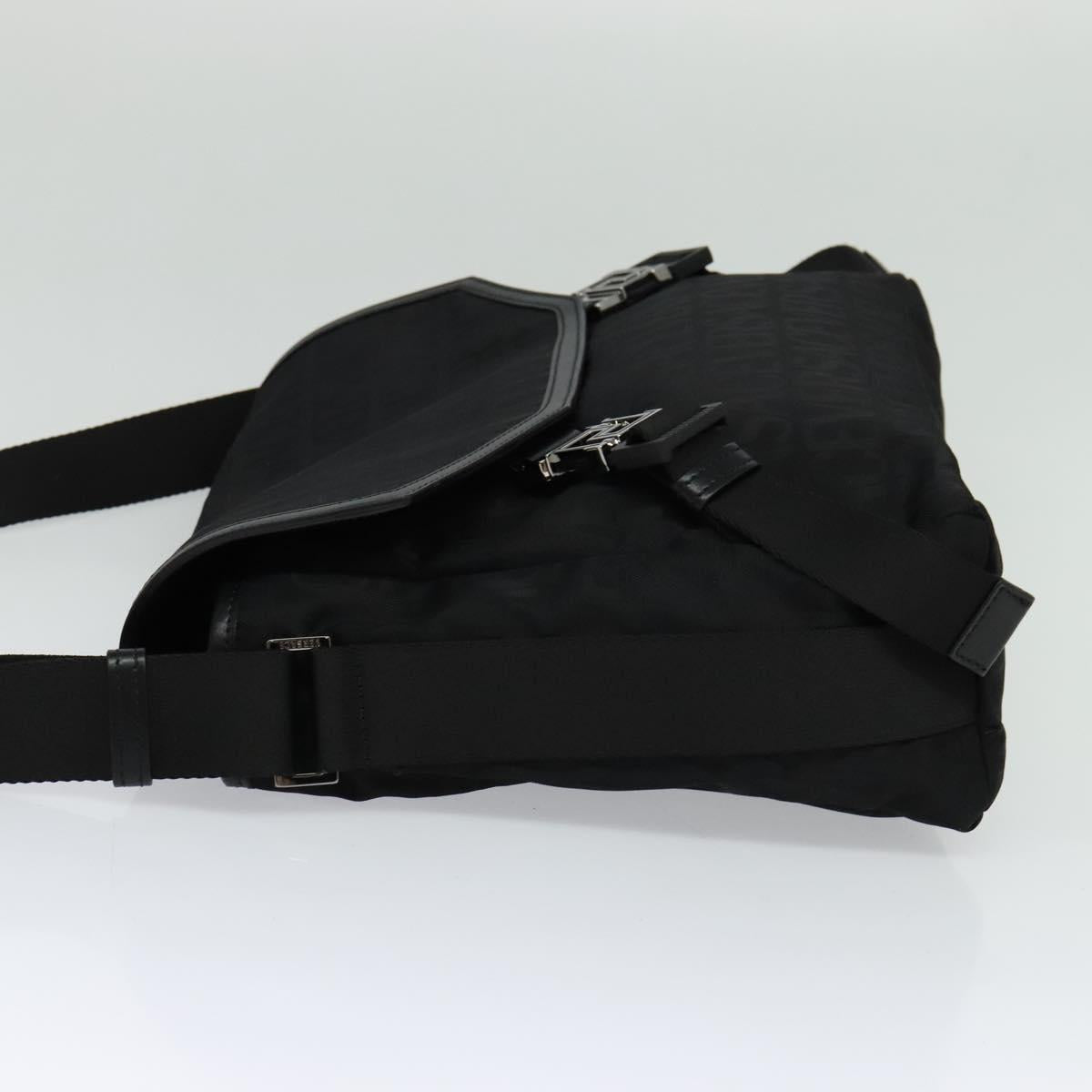 Versace, Black, Canvas, shoulder