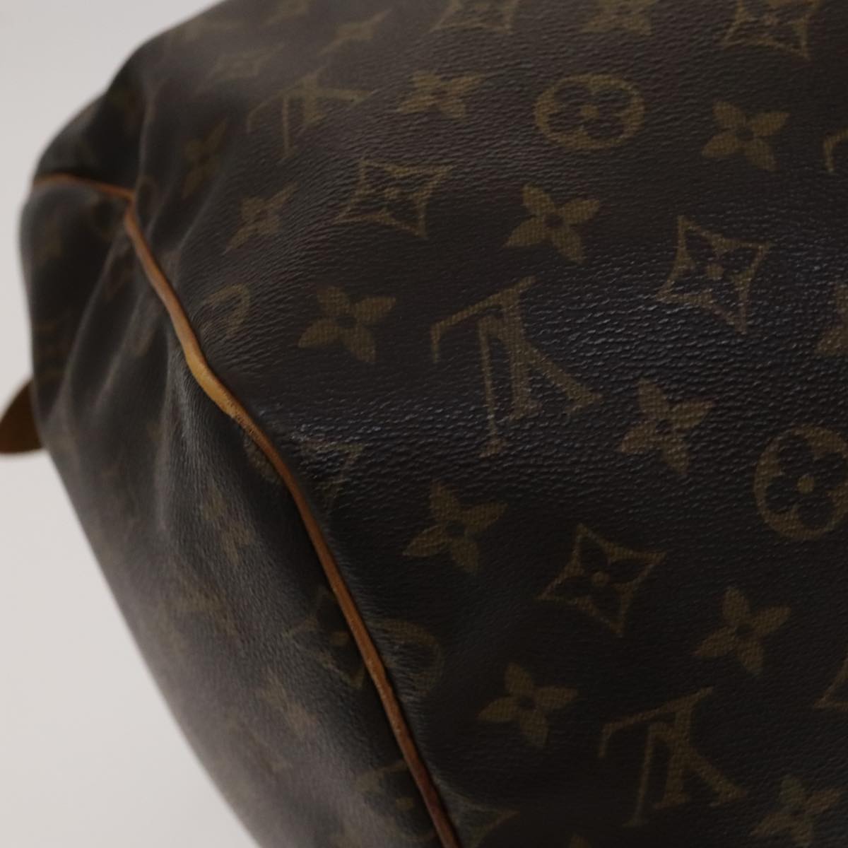 Louis Vuitton Keepall 55, Brown, Canvas, travel