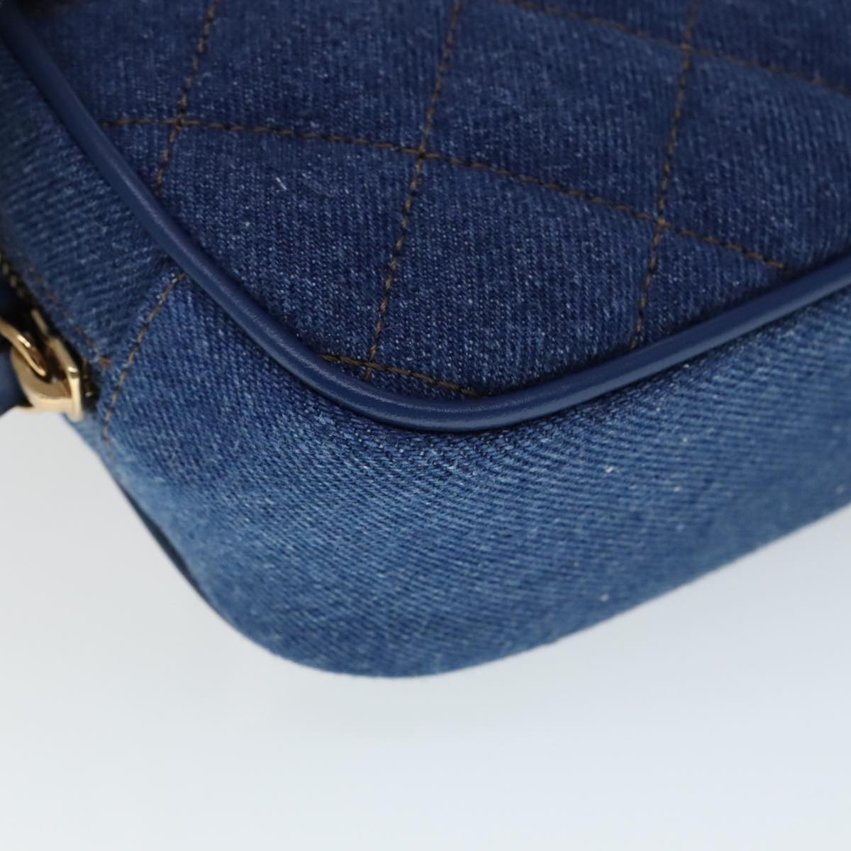 Versace, Blue, Denim - Jeans, shoulder