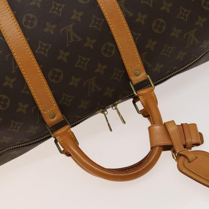 Louis Vuitton Keepall 55, Brown, Canvas, travel