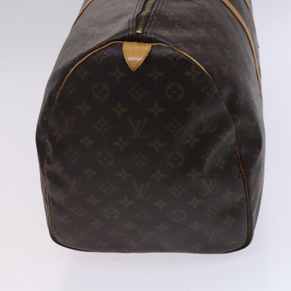 Louis Vuitton Keepall 55, Brown, Canvas, travel