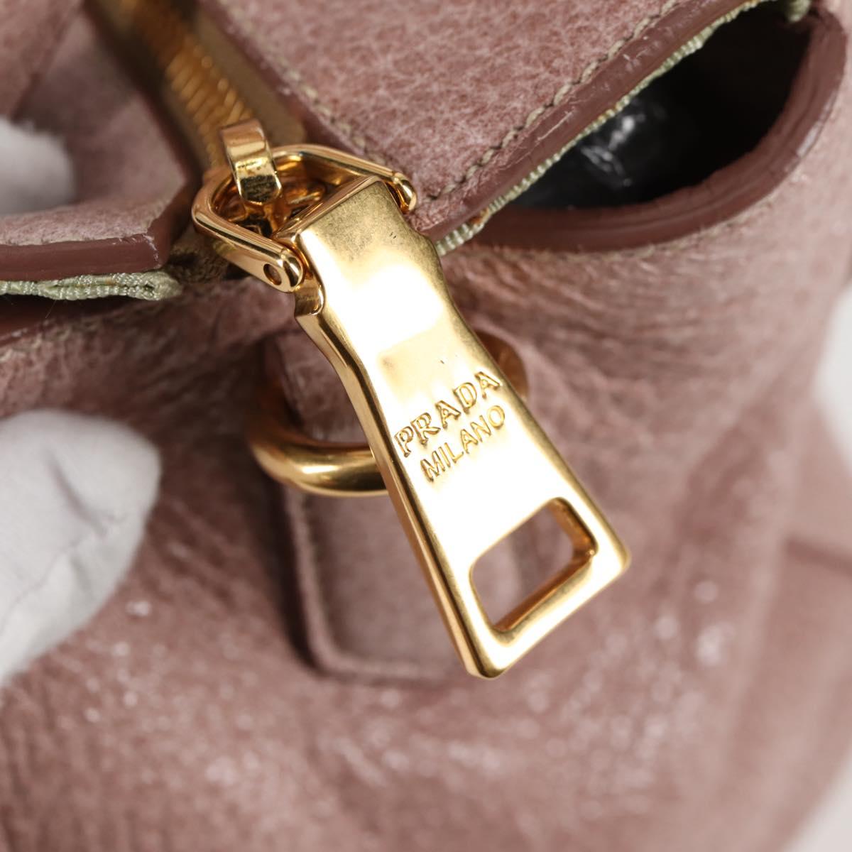 Prada Vitello, Pink, Leather, handbag
