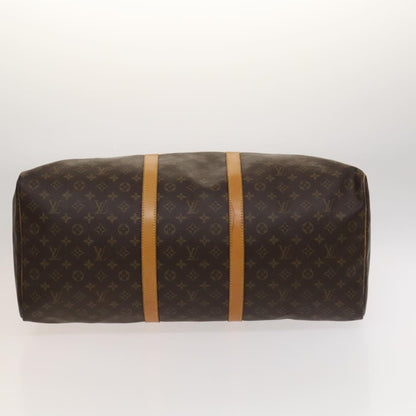 Louis Vuitton Keepall 60, Brown, Canvas, travel