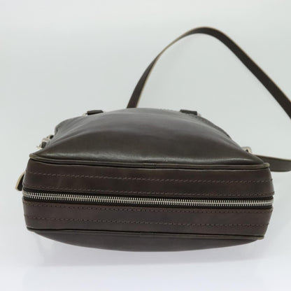 Louis Vuitton Bequia, Brown, Leather, handbag