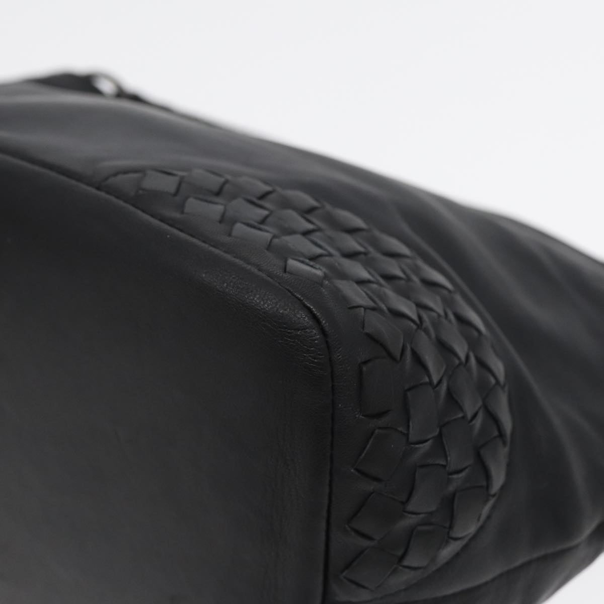 Bottega Veneta Intrecciato, Black, Leather, shoulder