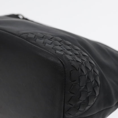 Bottega Veneta Intrecciato, Black, Leather, shoulder