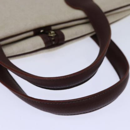 Hermès, Beige, Canvas, travel