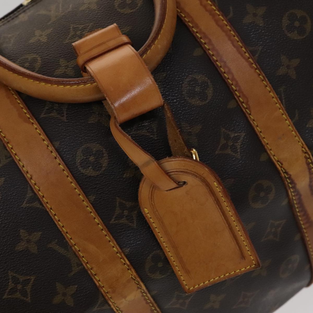 Louis Vuitton Keepall 55, Brown, Canvas, travel