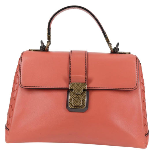 Bottega Veneta Piazza, Pink, Leather, handbag