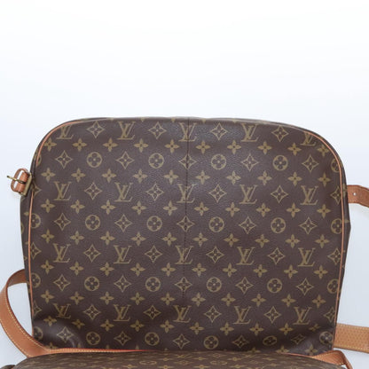 Louis Vuitton Saumur 43, Brown, Canvas, shoulder